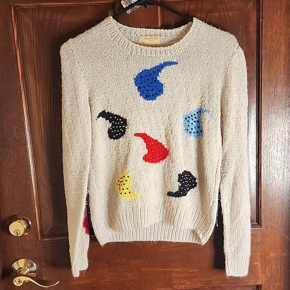 Quality Made Vintage Hand Knitted By Oma Sweater